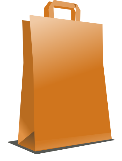 Carton bag clipart