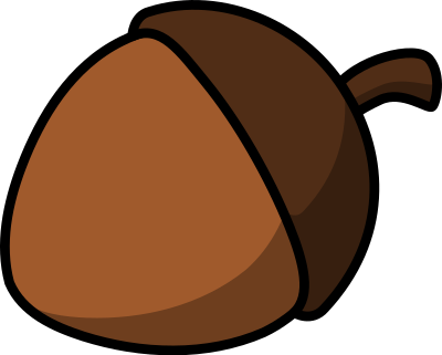 Cartoon acorn clipart