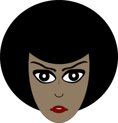 Cartoon African American Woman clipart