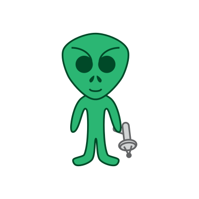 Cartoon Alien clipart