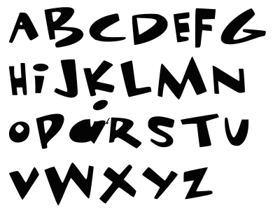 Cartoon Alphabet clipart