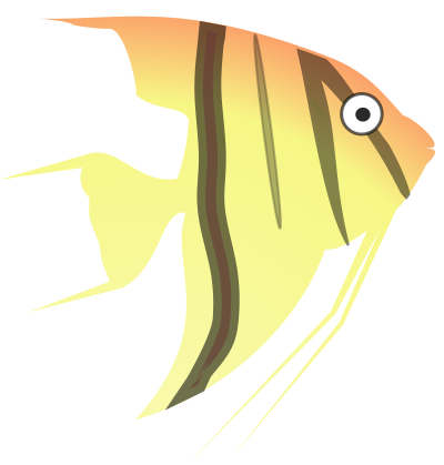 Cartoon angel fish clipart