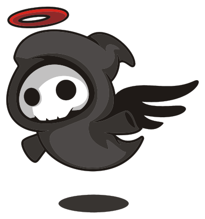 Cartoon Angel Of Death clipart