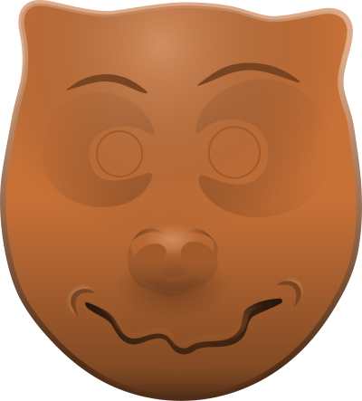 Cartoon animal head clipart