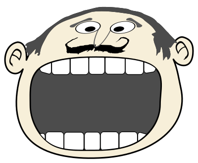 Cartoon Announce 2 clipart