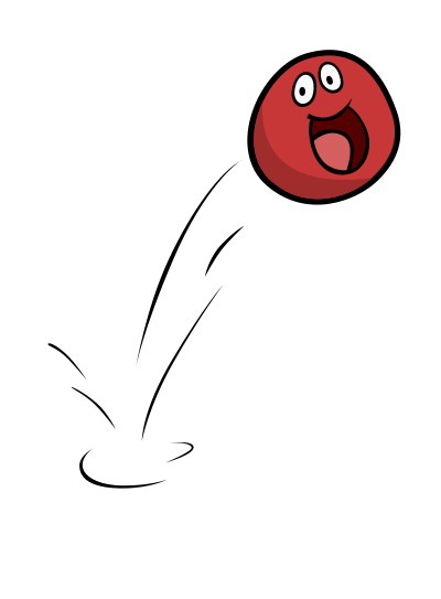 Cartoon Ball Bouncing clipart