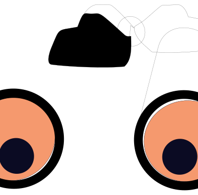Cartoon binoculars clipart