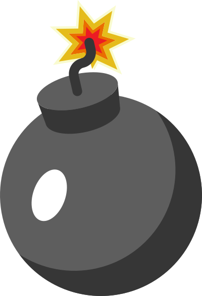 Cartoon bomb clipart
