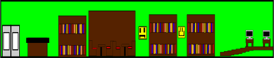 Cartoon bookshop clipart