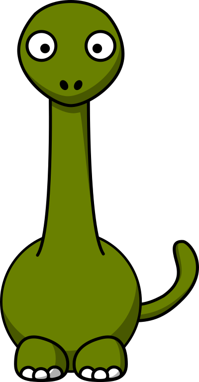 Cartoon brontosaurus clipart