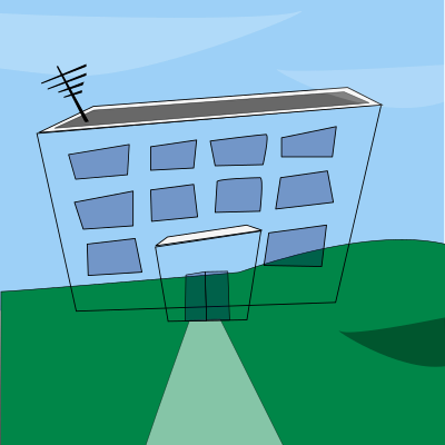 Cartoon building clipart
