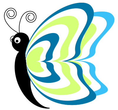 Cartoon-butterfly-cv4 clipart