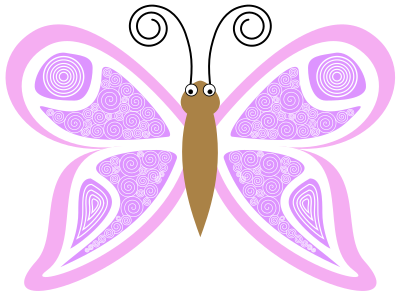 Cartoon-butterfly-kp8 clipart