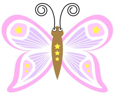 Cartoon-butterfly-pt5 clipart