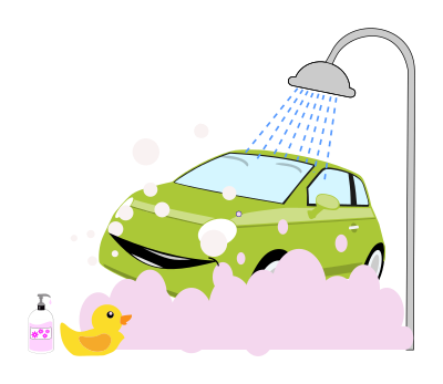 Cartoon car wash clipart