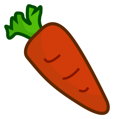 Cartoon carrot clipart
