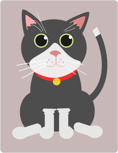 Cartoon cat clipart