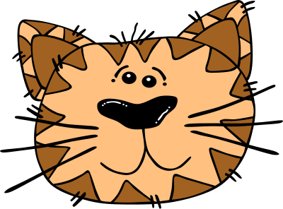 Cartoon Cat Face clipart