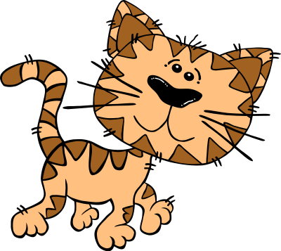 Cartoon Cat Walking clipart