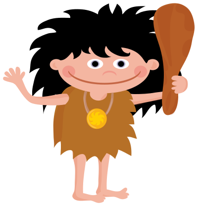 Cartoon Caveman clipart