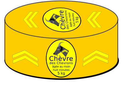 Cartoon Cheese Wheel clipart