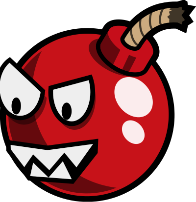 Cartoon Cherry Bomb enemy Remix clipart