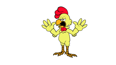 Cartoon chicken clipart