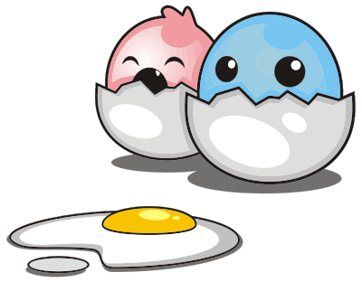 Cartoon Chicks Hatching clipart