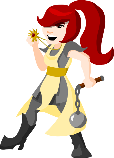 Cartoon Cleric clipart