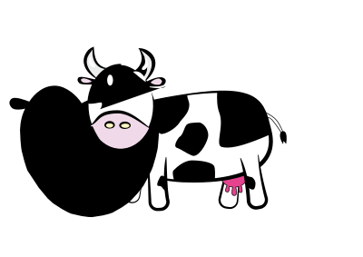 Cartoon Cow clipart