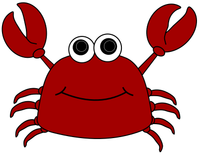 Cartoon Crab clipart