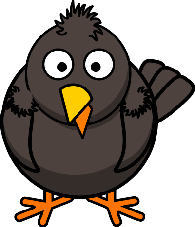 Cartoon Crow clipart