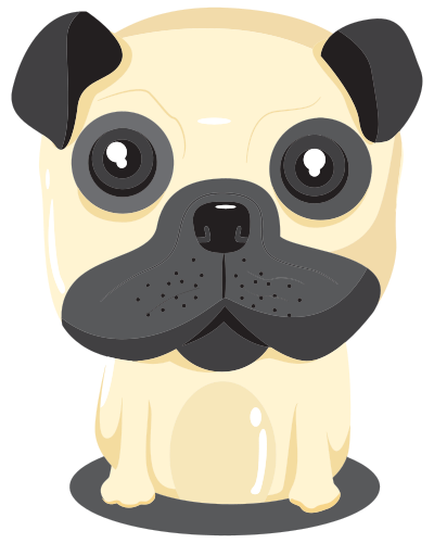 Cartoon Dog Portrait clipart