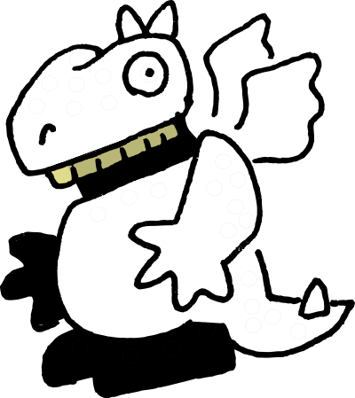 Cartoon Dragon - Isolated clipart