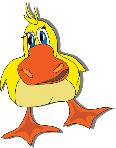 Cartoon duck clipart