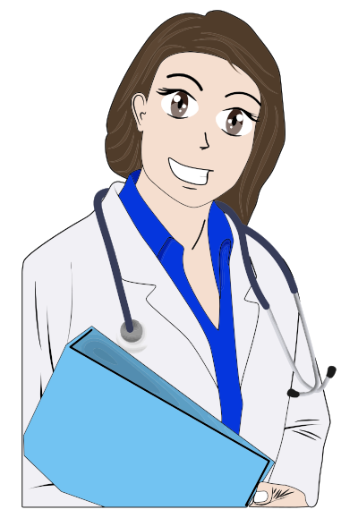 Cartoon Female Doctor clipart