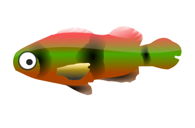 Cartoon fish 2 clipart