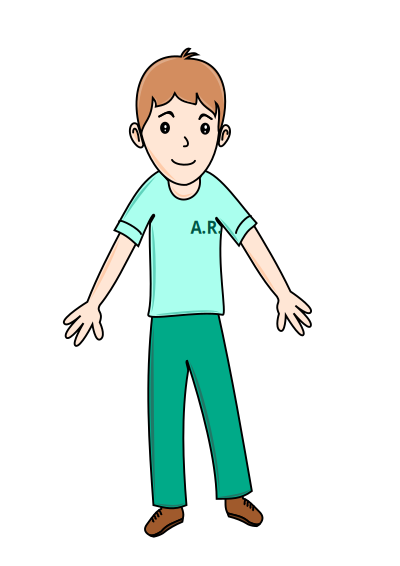 Cartoon full body clipart