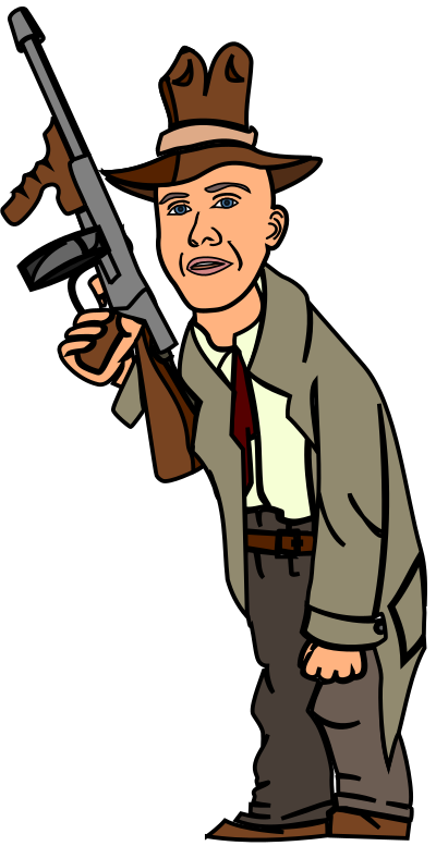 Cartoon Gangster clipart
