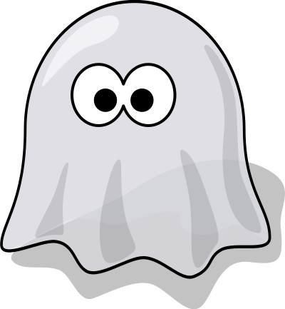 Cartoon ghost clipart