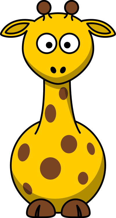 Cartoon giraffe clipart