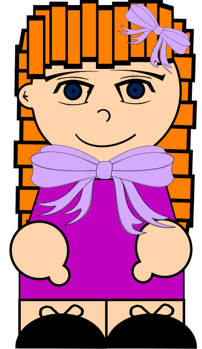 Cartoon girl clipart