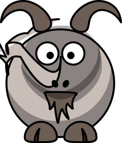 Cartoon goat clipart