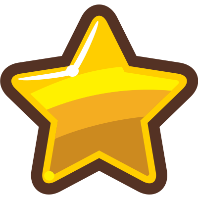 Cartoon Gold Star clipart