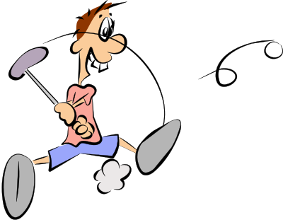 Cartoon Golf Player clipart