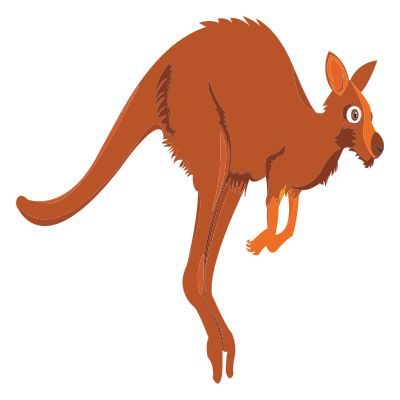 Cartoon Kangaroo clipart