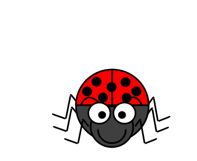 Cartoon ladybug clipart