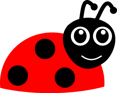 Cartoon ladybug clipart