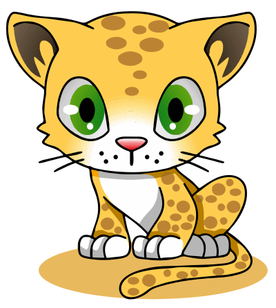 Cartoon Leopard clipart