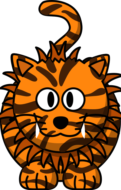 Cartoon Liger clipart